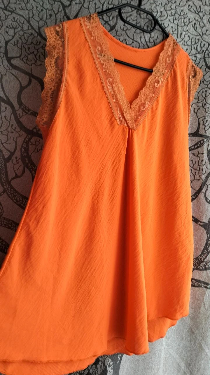 oranje tankblouse – photo 3